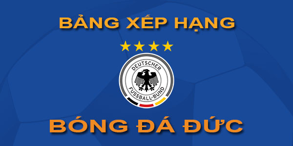 Bảng xếp hạng bóng đá Đức - Mới nhất - Hôm nay